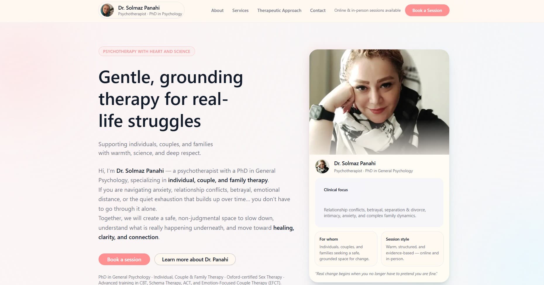 Solmaz Therapy – وبسایت شخصی دکتر سولماز